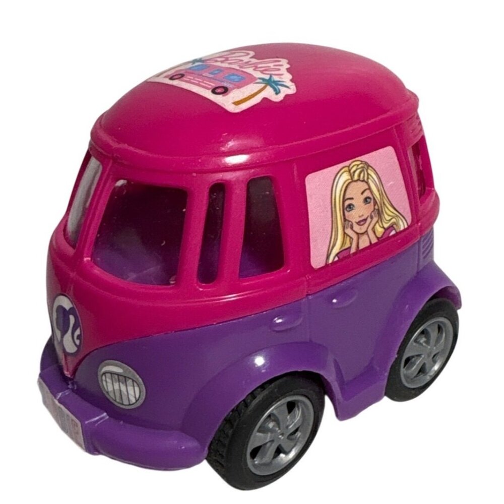 Barbie Minature Camper Van Pink & Purple Mini Toy No Candy